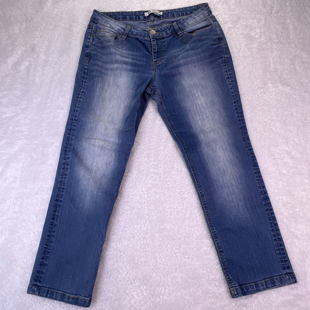 Route 66 Jeans Women's 8 Classic Fit Skinny Mid Rise Med‎ Wash Stretch (33x27)